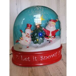 Gemmy Let It Snow Animated snow globe xmas‎ light up